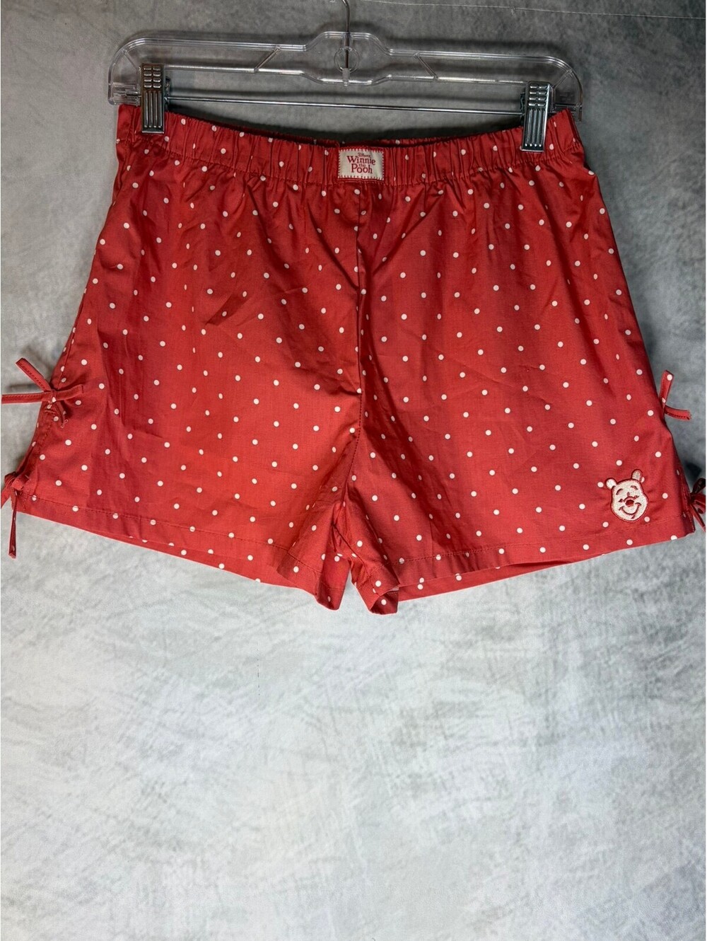 Disney Winnie the Pooh Women’s XS Polka Dot Tie Side Shorts NWT